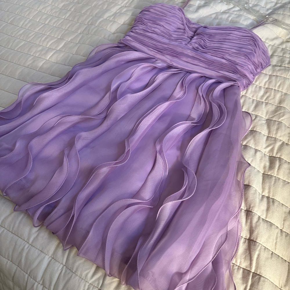 Max & Cleo Lavender Strapless Dress - Picture 3 of 5